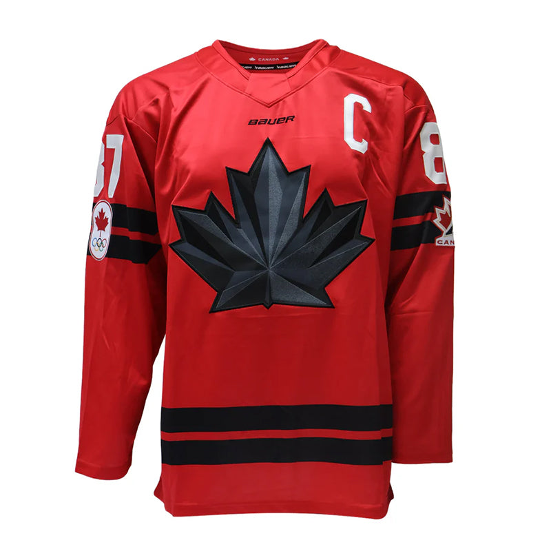 Sidney Crosby Team Canada 2026 Olympics Autographed Red Jersey
