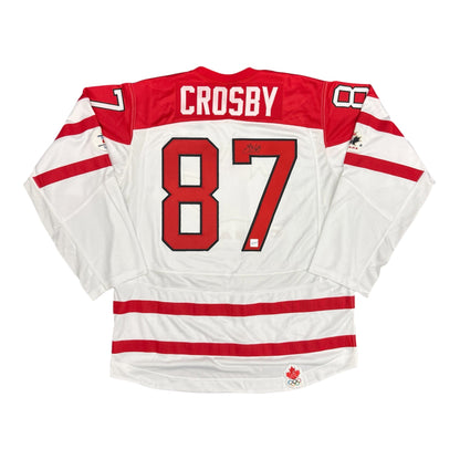 Sidney Crosby Team Canada 2010 Olympics Autographed White Jersey