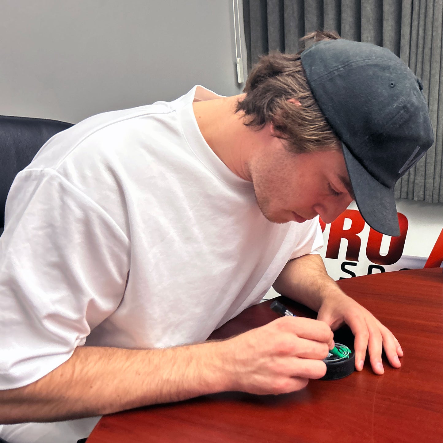 Colton Dach Signed Seattle Thunderbirds Official Game Model Puck