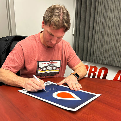 Ryan Smyth Signed Edmonton Oilers Minimalist Logo 11x17 Poster Print
