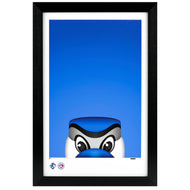 Toronto Blue Jays Ace Minimalist Mascot 11x17 Poster Print Framed