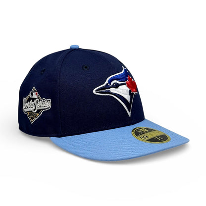 Toronto Blue Jays ON-FIELD 2025 World Series Side Patch Navy/Powder Blue New Era Low Profile 59Fifty Cap