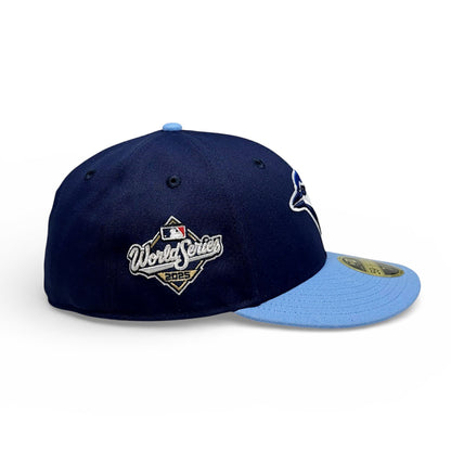 Toronto Blue Jays ON-FIELD 2025 World Series Side Patch Navy/Powder Blue New Era Low Profile 59Fifty Cap