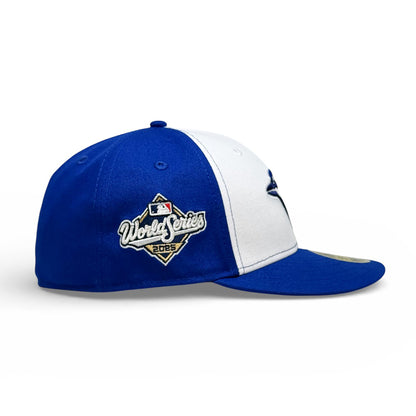 Toronto Blue Jays ON-FIELD 2025 World Series Side Patch Royal/White New Era Low Profile 59Fifty Cap