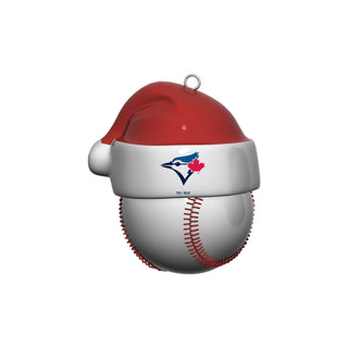 Toronto Blue Jays Santa Hat and Baseball Christmas Tree Ornament