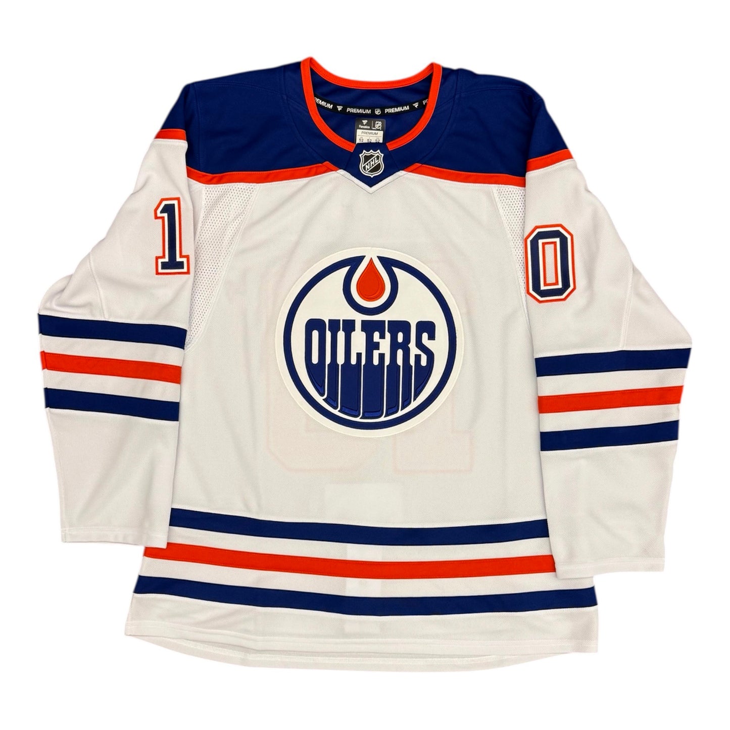 Trent Frederic Signed Edmonton Oilers White Fanatics Premium Jersey