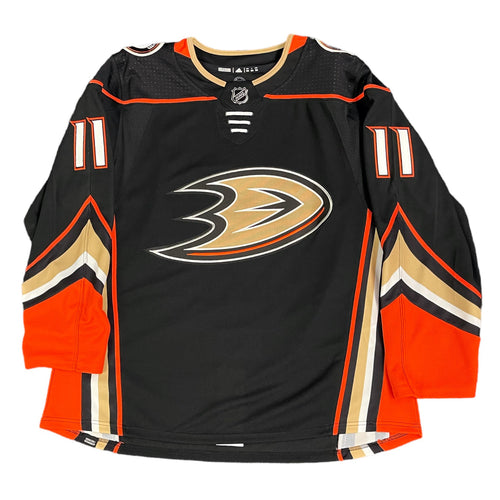 Trevor Zegras Signed Anaheim Ducks adidas Home Black Pro Jersey