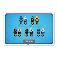 Vancouver Canucks Minimalist 16-Bit 11x17 Poster Print