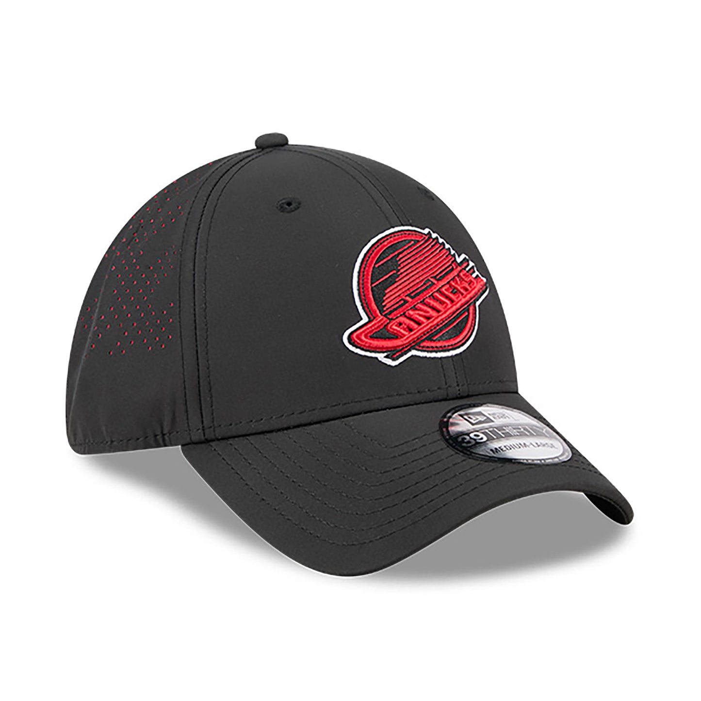 Vancouver Canucks New Era Black Night 39THIRTY Flex Hat