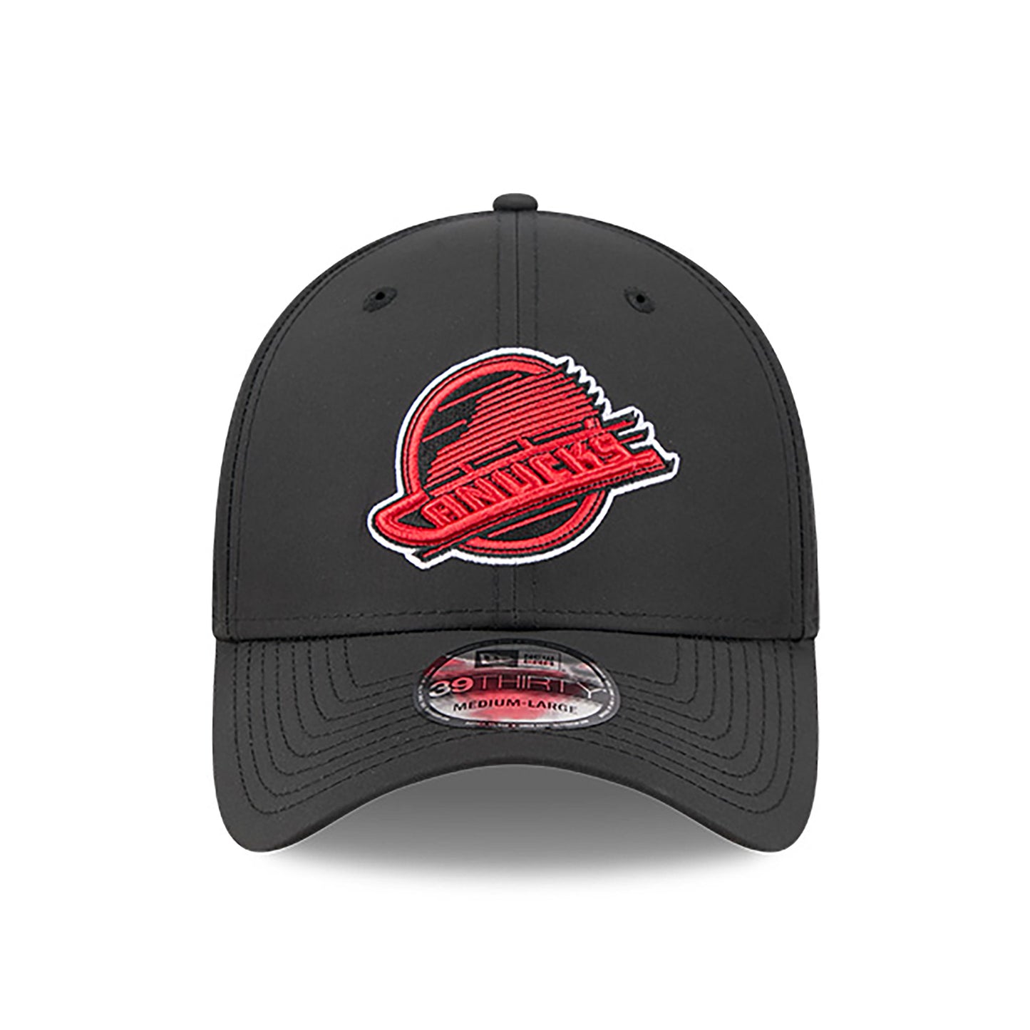 Vancouver Canucks New Era Black Night 39THIRTY Flex Hat