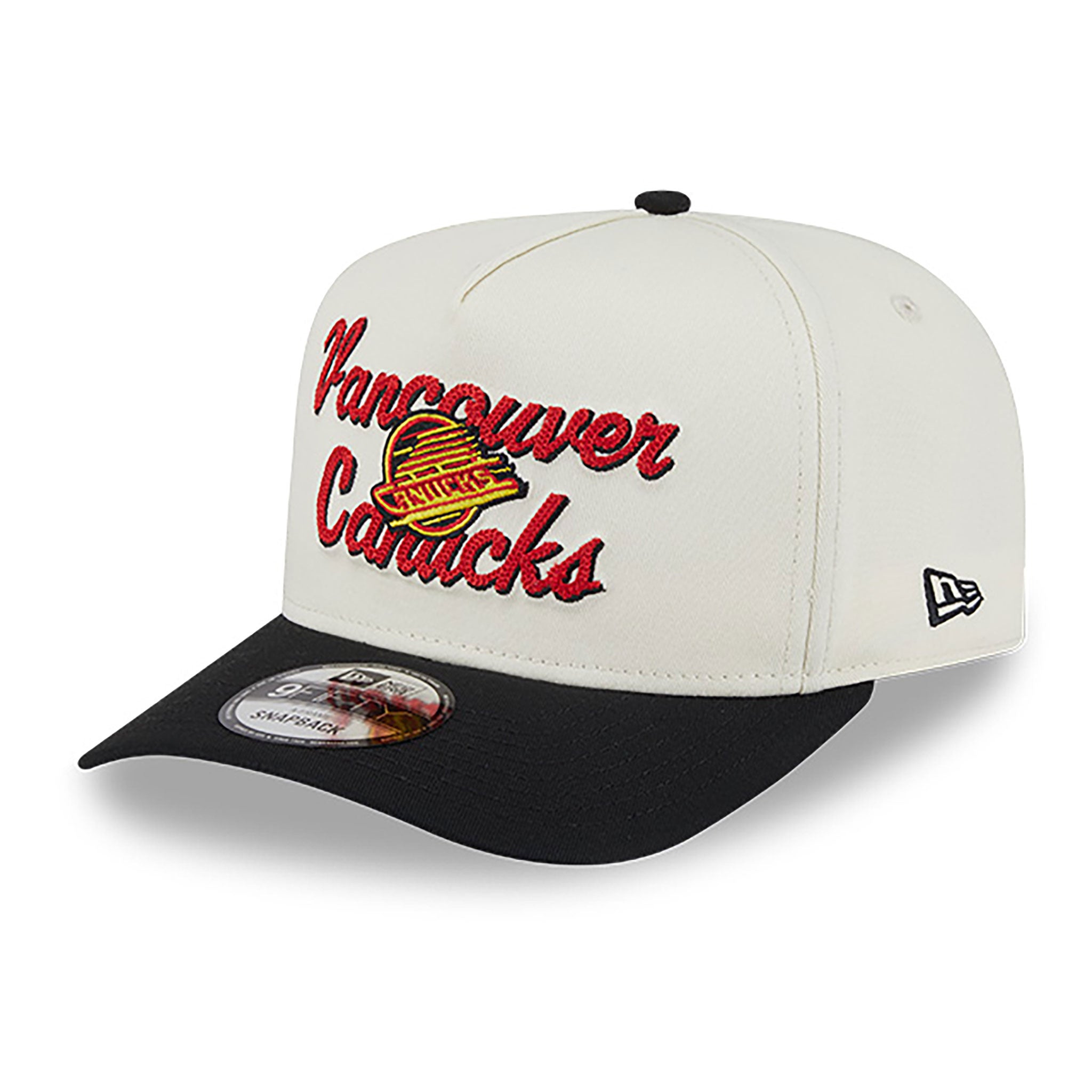 Vancouver Canucks New Era Chainstitch Snapback Hat - Two Tone