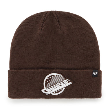 Vancouver Canucks '47 Dark Chocolate Raised Cuff Knit Toque