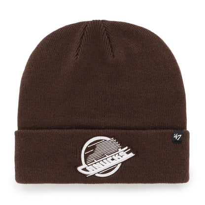 Vancouver Canucks '47 Dark Chocolate Raised Cuff Knit Toque