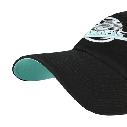 Vancouver Canucks Black Mint Double Under '47 Clean Up Hat