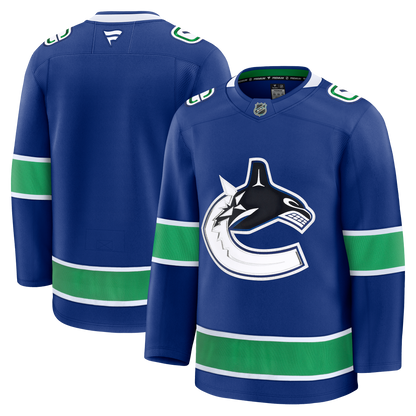 Vancouver Canucks Fanatics Premium Home Royal Jersey