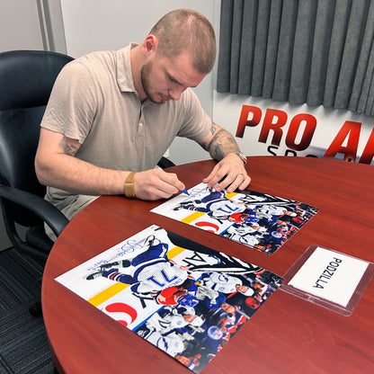Vasily Podkolzin Signed “Podzilla” 11x14 Photo | Oilers Fighting