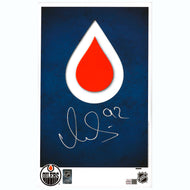 Vasily Podkolzin Signed Edmonton Oilers Minimalist Logo 11x17 Poster Print