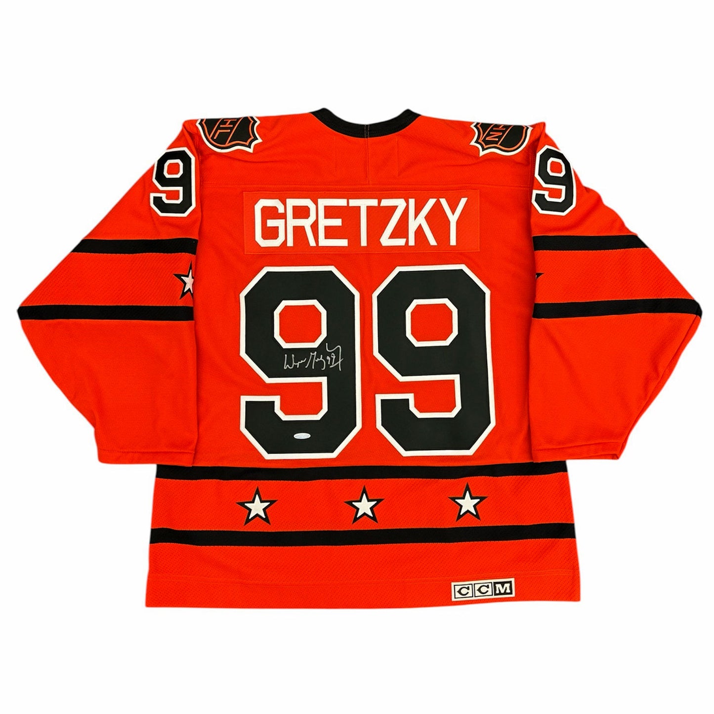 Wayne Gretzky 1980 NHL All Star Autographed Campbell Conference Orange Throwback Jersey