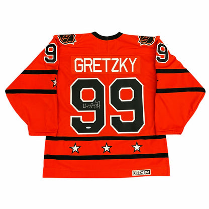 Wayne Gretzky 1980 NHL All Star Autographed Campbell Conference Orange Throwback Jersey