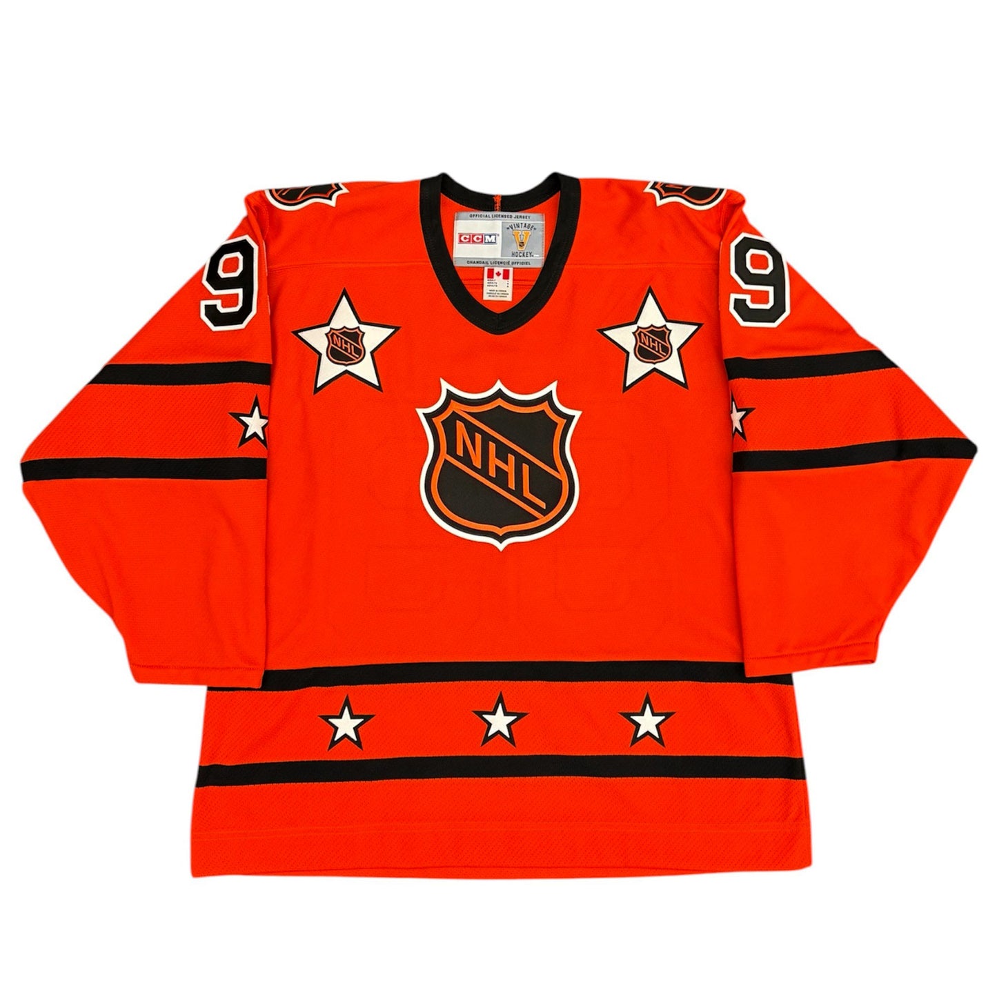 Wayne Gretzky 1980 NHL All Star Autographed Campbell Conference Orange Throwback Jersey