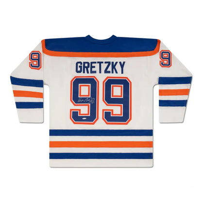 Wayne Gretzky Edmonton Oilers Autographed Home White Throwback Jersey