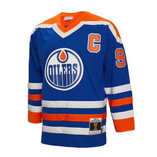 Wayne Gretzky Mitchell & Ness Edmonton Oilers Blue Line Jersey 1986