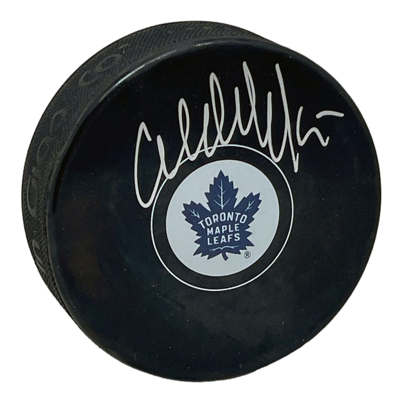 Wendel Clark Signed Toronto Maple Leafs Puck
