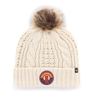 Women's Edmonton Oilers Alternate Logo '47 Meeko Cuff Knit Toque