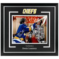 Yvon Barrette as Denis Lemieux - High Stick - Signed 8x10 Framed Photo