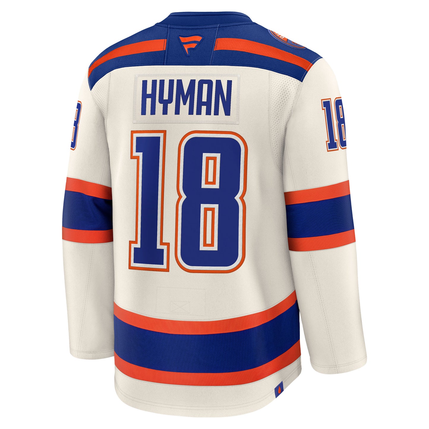 Zach Hyman Edmonton Oilers Fanatics Premium Alternate Jersey Factory Cresting