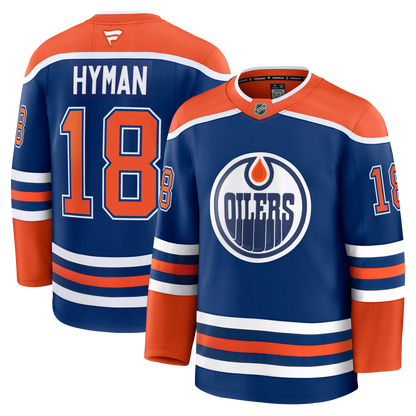 Zach Hyman Edmonton Oilers Fanatics Home Premium Player Jersey - Royal