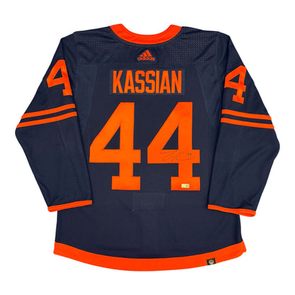 Zack Kassian Signed Edmonton Oilers Navy Third adidas Pro Jersey