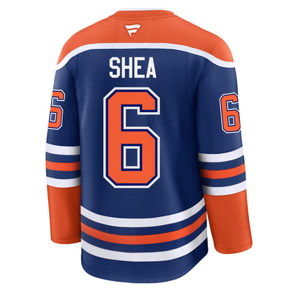 Ryan Shea Edmonton Oilers Autographed Fanatics Home Royal Premium Jersey