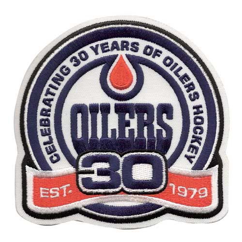 Edmonton Oilers 30th Anniversary 2008-09 Jersey Patch