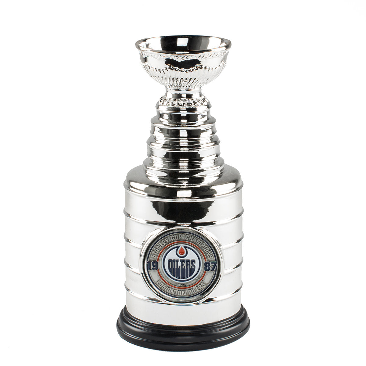 Marty McSorley Edmonton Oilers Autographed 1987 8" Stanley Cup Replica