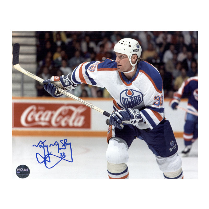 Marty McSorley & Jari Kurri Signed Edmonton Oilers 8x10 Photo Birthday Combo