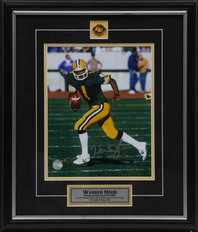 Warren Moon Edmonton Eskimos Autographed 11x14 Photo