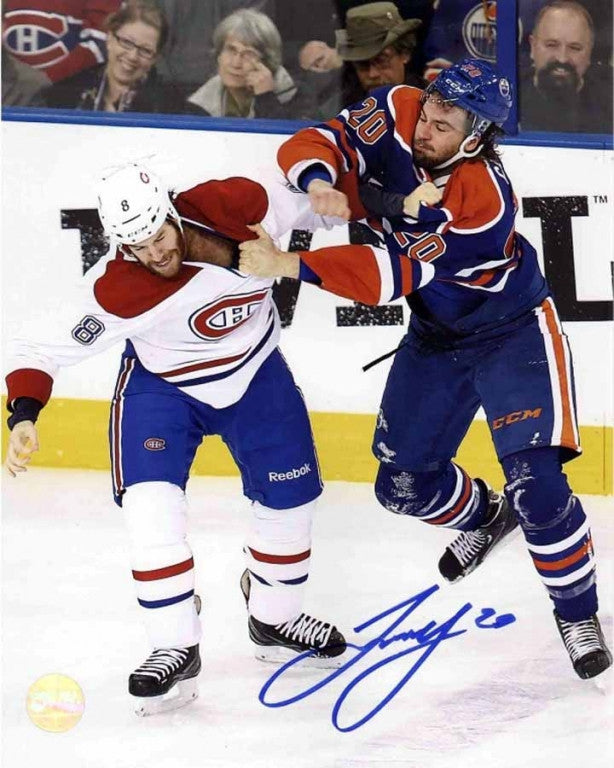 Luke Gazdic Edmonton Oilers Autographed 8x10 Photo