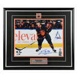 Ethan Bear Signed Edmonton Oilers Navy At The Point 11x14 Photo