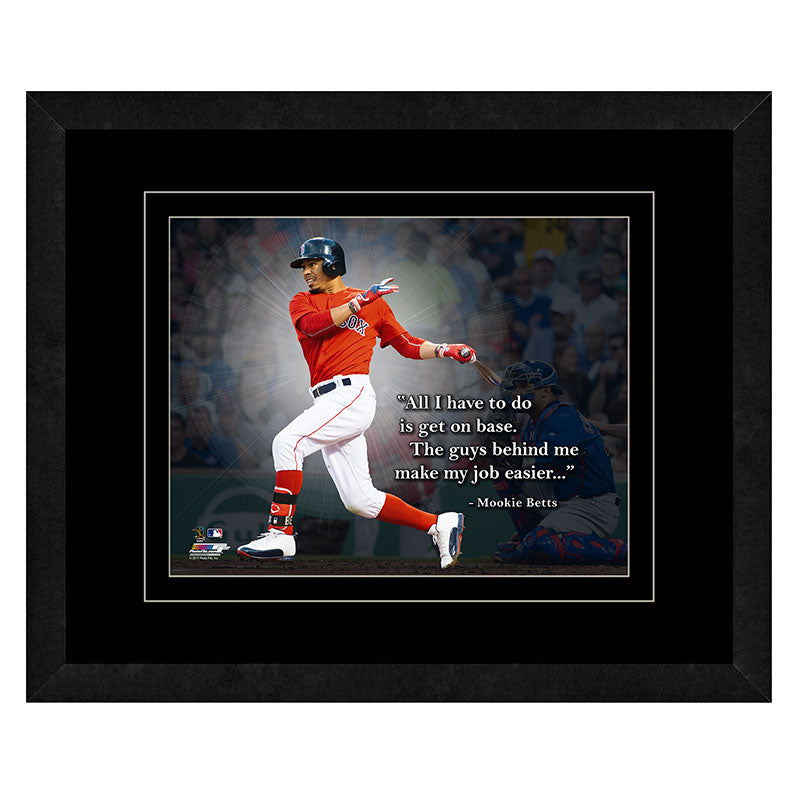 Mookie Betts Boston Red Sox Framed 11x14 Pro Quote