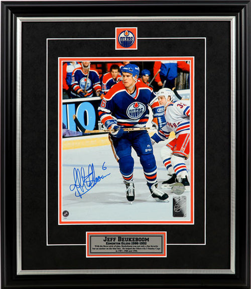 Jeff Beukeboom Edmonton Oilers Autographed 8x10 Photo
