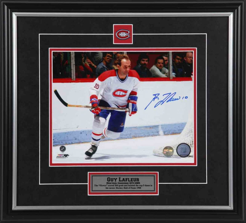 Guy LaFleur Montreal Canadiens Autographed Signed Hockey 8x10 Photo