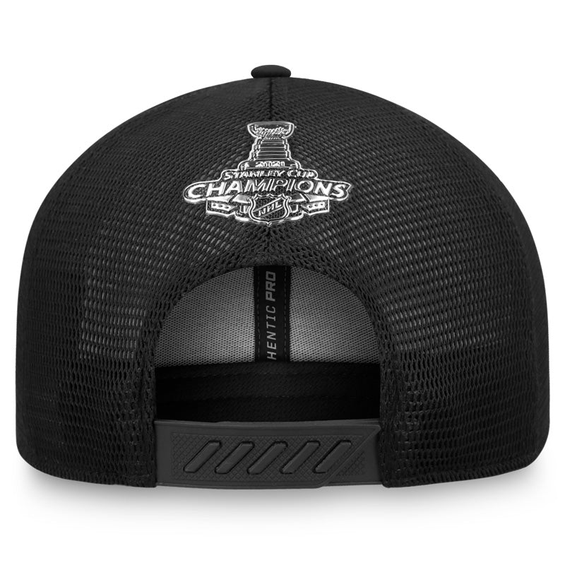 Tampa Bay Lightning Authentic Locker Room 2021 Stanley Cup Champions Trucker Hat