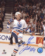 Glenn Anderson Signed Edmonton Oilers Celebration 8x10 Photo