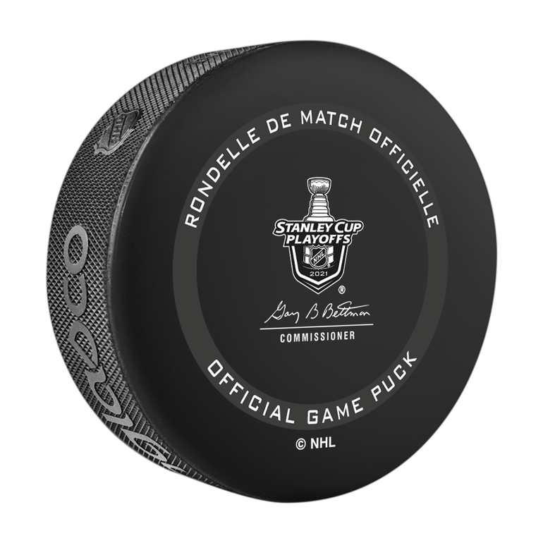 Edmonton Oilers Official 2021 Stanley Cup Playoffs NHL Game Puck