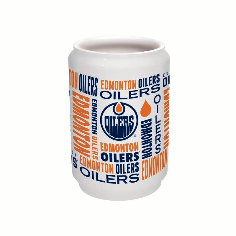 Edmonton Oilers 16oz Ceramic Can Glass