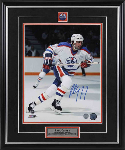 Paul Coffey Signed Edmonton Oilers Full Stride 11x14 Photo