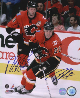Robyn Regehr & Daymond Langkow Dual Signed 8x10 Photo