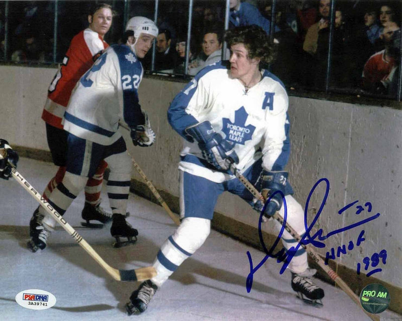 Darryl Sittler Toronto Maple Leafs Autographed 8x10 Photo