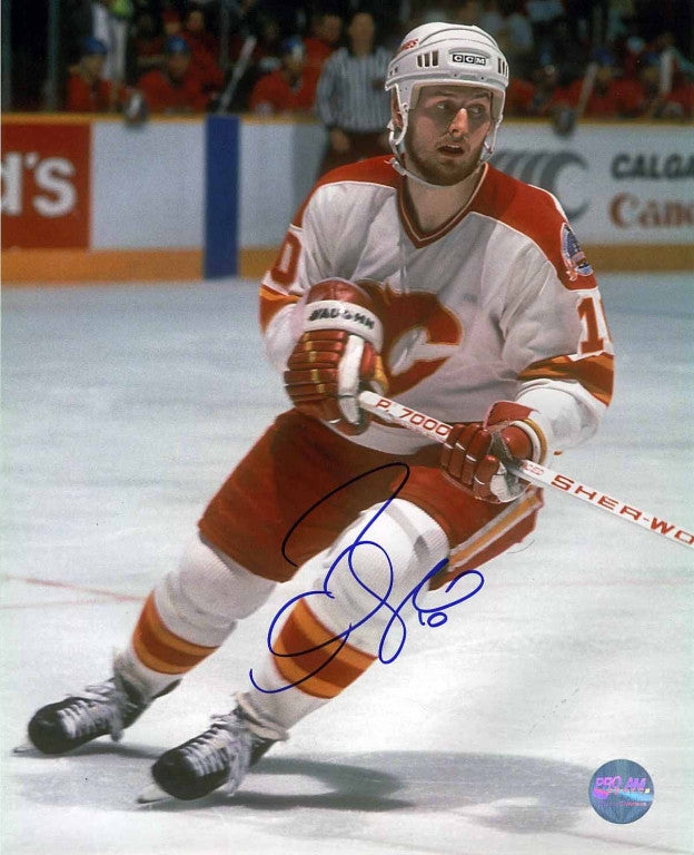 Gary Roberts Calgary Flames Autographed 8x10 Photo 1989 Cup Finals